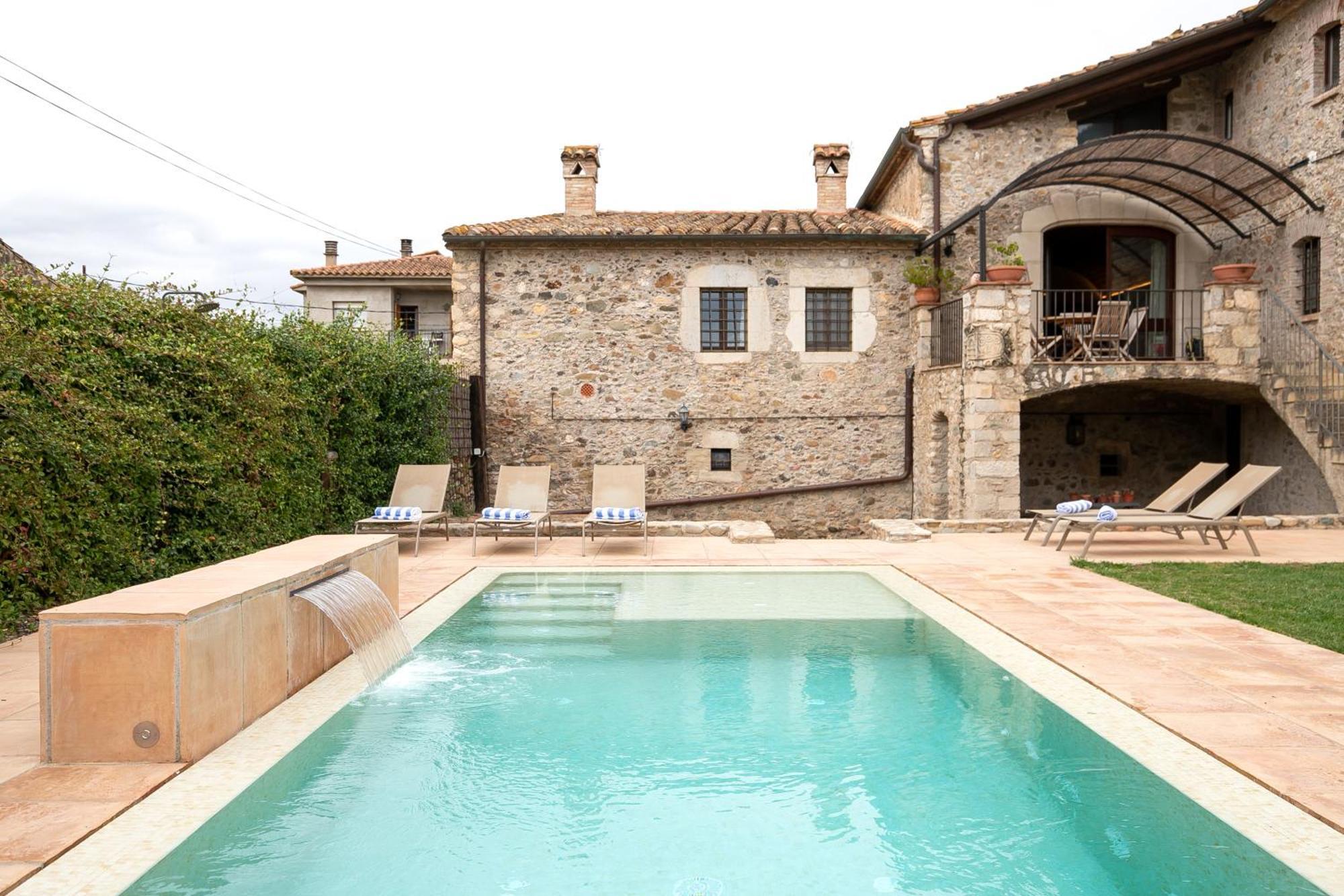 Vila Masia Mas Sastre Con Piscina Cerca De Girona Bordils Exteriér fotografie